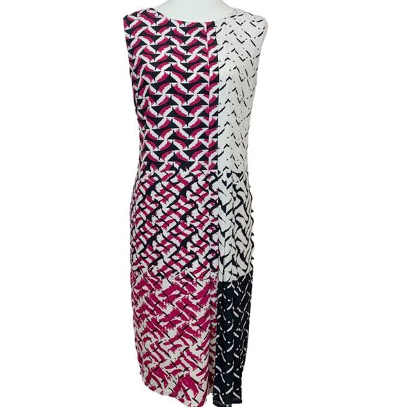 Donna Morgan Pea in the Pod Women's Maternity Black Pink Geo Print Size Large - Picture 13 of 13